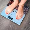 LEDSone Digital Electronic Bathroom Glass Top Square Printed Design Weighing Scale 180 kg Weight Machine for Human Body Weight Weighing Bathroom Floor Scales (Style 1) view 2