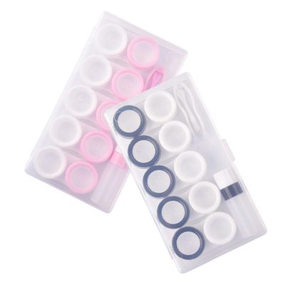 PartyKindom 2sets Case Box Tweezers Portable Remover Kit Small Case for Eye Care