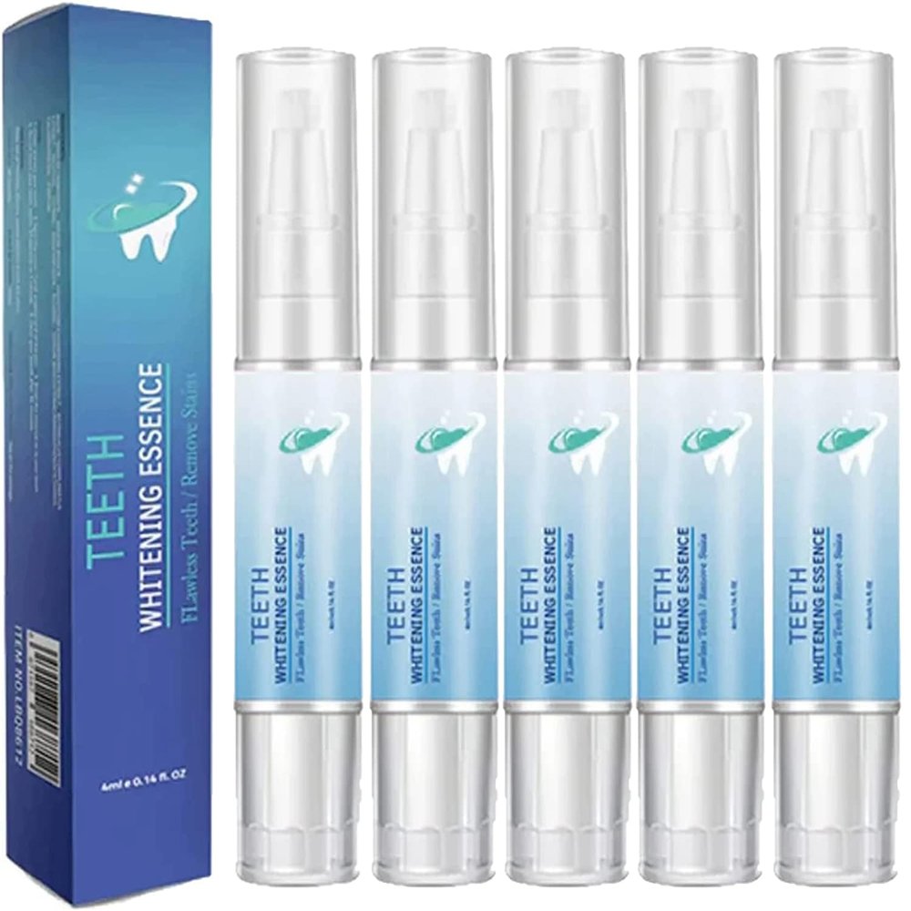 Lovelycat Tooth whitening Pen Tooth Detergent whitening Teeth Tooth whitening Essence Pen Natural Mint Flavor decontamination Yellow deep Cleaning Makes You Smile with Confidence (5PC)