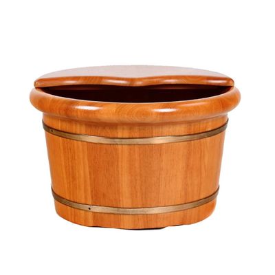 GSDOMJ Foot Tub, Foot Basin Tub Bucket, Massage, Spa, Sauna, Soak,foot Bath Wooden Bucket Foot Spa Household Wash Basin Practical Comfortable anniversary