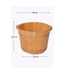 GSDOMJ Foot Tub, Foot Basin Tub Bucket, Massage, Spa, Sauna, Soak,foot Bath Wooden Bucket Foot Spa Household Wash Basin Practical Comfortable anniversary view 2
