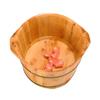 GSDOMJ Foot Tub, Foot Basin Tub Bucket, Massage, Spa, Sauna, Soak,foot Bath Wooden Bucket Foot Spa Household Wash Basin Practical Comfortable anniversary view 1