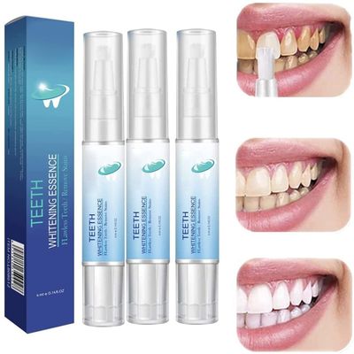 Lovelycat Tooth whitening Pen Tooth Detergent whitening Teeth Tooth whitening Essence Pen Natural Mint Flavor decontamination Yellow deep Cleaning Makes You Smile with Confidence (3PC)