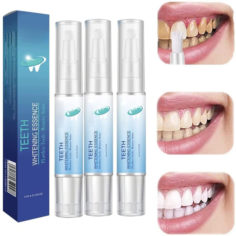 Lovelycat Tooth whitening Pen Tooth Detergent whitening Teeth Tooth whitening Essence Pen Natural Mint Flavor decontamination Yellow deep Cleaning Makes You Smile with Confidence (3PC)