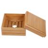 PRETYZOOM Wood Soap Dish Shower Soap Holder with Drainage Natural Wood Bathroom Tray for Home and Bathroom Use view 1