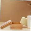 PRETYZOOM Wood Soap Dish Shower Soap Holder with Drainage Natural Wood Bathroom Tray for Home and Bathroom Use view 2