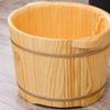 GSDOMJ Foot Tub, Foot Basin Tub Bucket, Massage, Spa, Sauna, Soak,foot Bath Wooden Bucket Foot Spa Household Wash Basin Practical Comfortable anniversary view 2