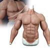CYMYYDS Men Sleeve Silicone Muscle Suit Realistic Long Simulation Muscle Fake Chest Bodysuit Costume Shaper for Cosplay Halloween Props Masquerade, Realistic Simulation Muscles,Upgrade-Naturalcolor view 1