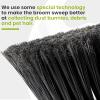 Green Indoor Broom 54" Long Handle House Broom for Floor Cleaning Sweeping Broom for Kitchen, Garage, Lobby, Patio and Garden view 3