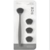DEARCUS Korean Tongue Scraper with 3 Replaceable Heads - 100% BPA Free TPE Tongue Cleaner - Reduce Bad Breath & Without Hurt - Hygienic Scraper - Modern & Simple Design (Gray) view 1