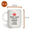 Giftme Keep Calm You've Passed Your Exams, 15oz Ceramic Coffee, Tea Mug. (White Inside) view 4