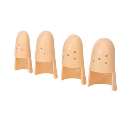 4 Pcs Finger Splint Brace, Mallet Finger Splints Pinky, Plastic Finger Protector Support for Arthritis, Adjustable Finger Immobilizer for Broken Finger Joint Fracture Pain