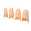 4 Pcs Finger Splint Brace, Mallet Finger Splints Pinky, Plastic Finger Protector Support for Arthritis, Adjustable Finger Immobilizer for Broken Finger Joint Fracture Pain view 1