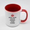 Giftme Keep Calm You've Passed Your Exams, 15oz Ceramic Coffee, Tea Mug. (Red Inside) view 2