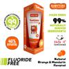 Babyton Natural Toothpaste - Tropical Flavor, Safe for Babies and Kids, Free from SLS/Fluoride/Parabens, 50ml (Orange & Mandarin) view 4
