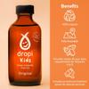 Dropi Kids Omega 3 Fish Oil Liquid - Maximum Strength Omega-3s EPA, DHA, Vitamin A & D - Extra Virgin Cod Liver Oil Food Supplement - Immune System, Brain Health & Joint Support - Original 110ml view 2