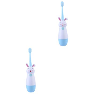 Gatuida 2sets Boys and Girls Electric Toothbrush Material Bristle Design for Childrens Oral Care at Home Travel
