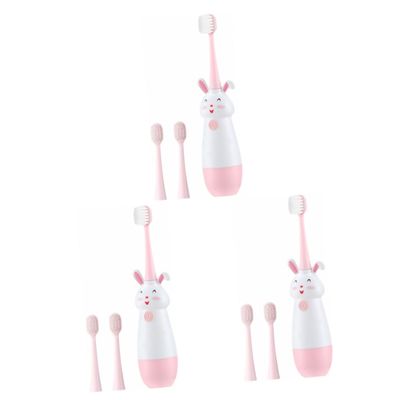 Gatuida 3sets Boy Girl Cartoon Sonic Vibrates Boy Girl's Electric Toothbrushes Cartoon Toothbrush for and Girls Electric for and