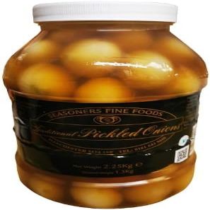 Seasoners Traditional Pickled Onions 2.25kg (Pack of 2)