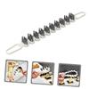 KICHOUSE Ergonomic Handle Design Kitchen Scrub Brush Window Groove Cleaning Brush for Spaces view 4