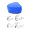 Wizoowip Quiet Night Sleep Solution Sleep Improvement Device 4pcs/set Silicone Anti-snoring Braces Skin-friendly Dental Guards 4pcs view 1