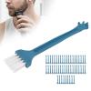 ANKROYU 50 PCS Shaver Brush, Electric Shaver Brush Small Shaver Cleaning Brush Nylon Bristles Pp Handle Shaver Brush for Computer Keyboard Household Appliances Dusting view 2