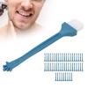ANKROYU 50 PCS Shaver Brush, Electric Shaver Brush Small Shaver Cleaning Brush Nylon Bristles Pp Handle Shaver Brush for Computer Keyboard Household Appliances Dusting view 3