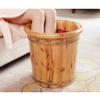GSDOMJ Foot Barrel,Massage Wood Bath Bucket,Handmade,footbaths Smooth Surface,Bathroom Accessories Anniversary Comfortable anniversary view 3