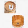 GSDOMJ Foot Barrel,Massage Wood Bath Bucket,Handmade,footbaths Smooth Surface,Bathroom Accessories Anniversary Comfortable anniversary view 4