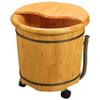 GSDOMJ Natural Wooden Footbath Bucket,Wooden Foot Bath Foot Basin Household Foot Bath Foot Tub Household Foot Bath Heightening Beauty Relief,Onecolor-42 40Cm Anniversary Comfortable anniversary view 1