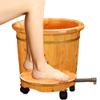 GSDOMJ Natural Wooden Footbath Bucket,Wooden Foot Bath Foot Basin Household Foot Bath Foot Tub Household Foot Bath Heightening Beauty Relief,Onecolor-42 40Cm Anniversary Comfortable anniversary view 2