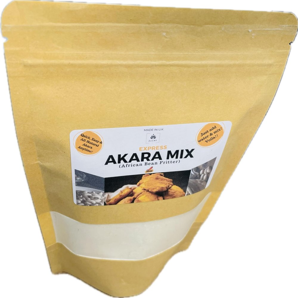 Express Akara Mix, Nigerian Akara Mix 341g (African Beans Fritter), Akara, Akara Blend with Beans Flour, Vegetarian, Vegan, Gluten-Free, All-natural ingredients - 341g