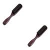 Beavorty 2pcs Wooden Handle Beard Brush for Barber Salon and Home Use Facial Cleaning Brush for Men for Beard Grooming and Shaving Routine