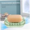 PRETYZOOM Soap Box Drainage Double Layer Soap Holder Plastic Decorative Bathroom view 3