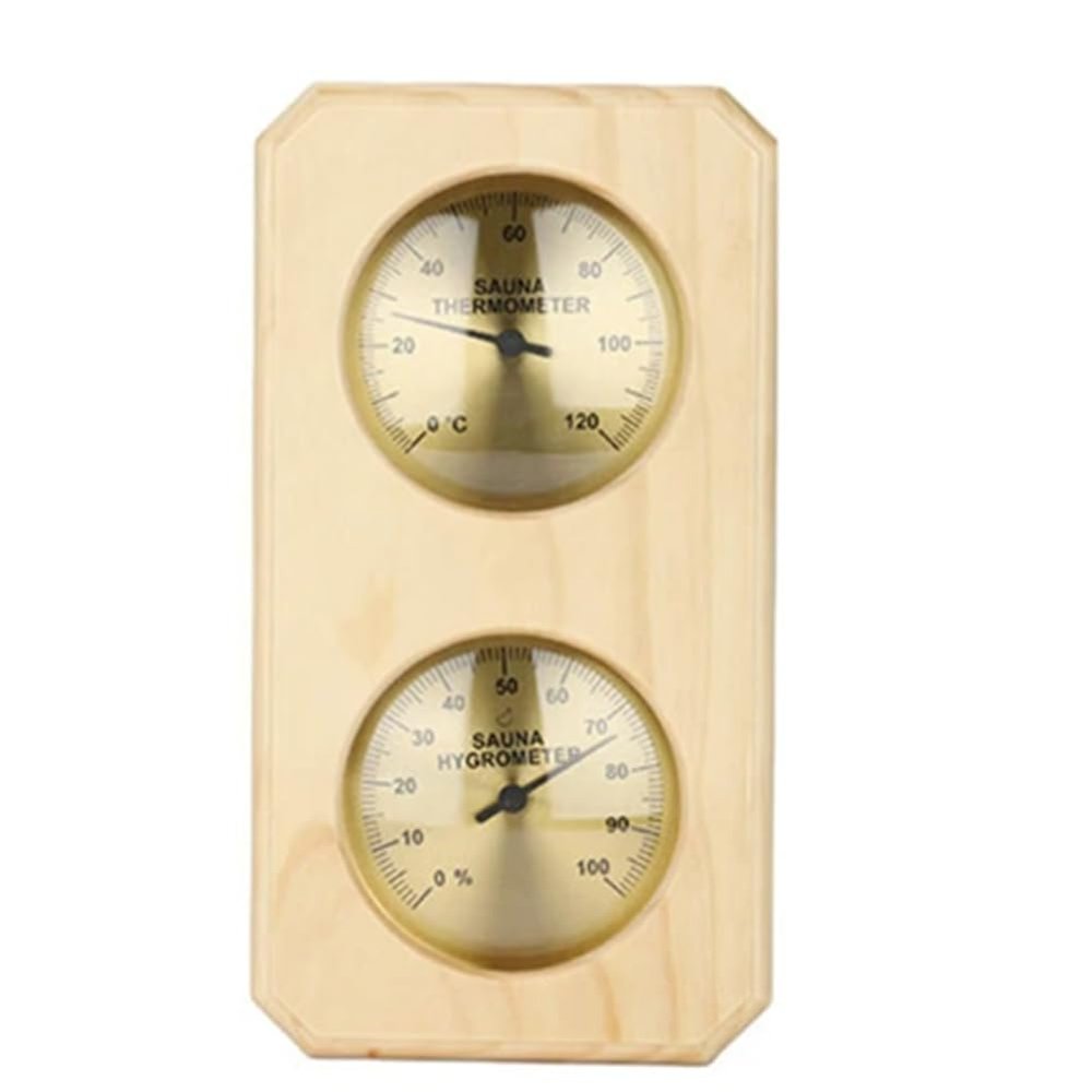 Kliplinc Sauna Thermometer, 2-in-1 Sauna Hygrothermograph, Indoor Celsius Thermometer and Hygrometer for Hotels or Saunas, Easy Installation, Easy to Use