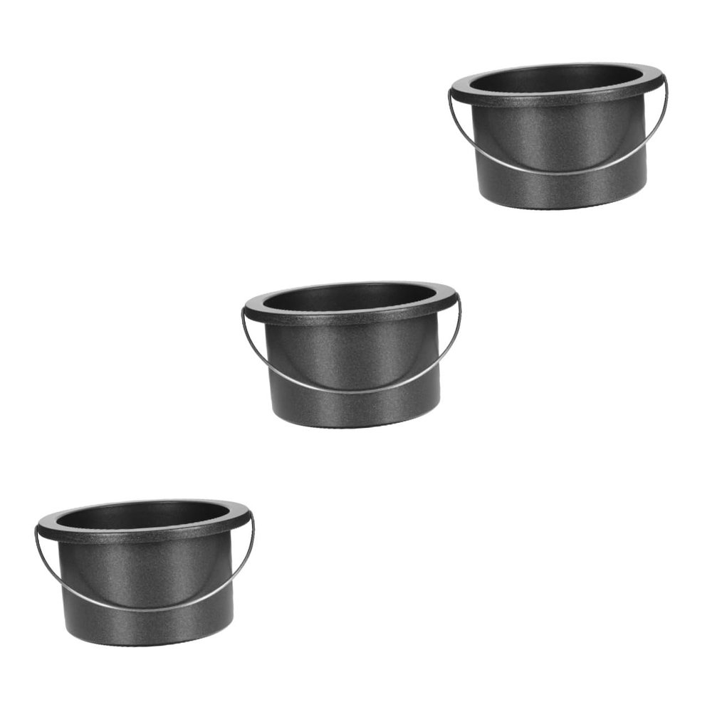Beavorty 3pcs Wax Heater Inner Pot Hive Wax Pot Aluminum Bowl Hair Removal Tool Non-stick Home Salon Use Random Color