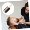 Beavorty 2pcs Vintage Oil Head Brush for Beard and Hair Supple Material for Barber Salon Use Beard Hair Sweep Tool view 2