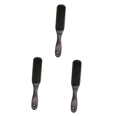 Beavorty 3pcs Beard Cleaning Brush Hair Styling Brush Natural Bristles for Men Beard Care Grooming and Daily Use