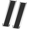2PCS Telescopic Wheelchair Ramps, Lightweight Aluminium Threshold Ramp with Anti-slip Surface and Carrying Bag, 2 Section Telescoping Ramps for for Home Stair Steps - 7FT, 272KG Loading Capacity view 1
