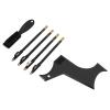 Beard Styling Cutting Tool, Beard Guide Stencil Template Kit, Portable Ergonomic Clear Mark for Salon (Black) view 2