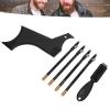 Beard Styling Cutting Tool, Beard Guide Stencil Template Kit, Portable Ergonomic Clear Mark for Salon (Black) view 4
