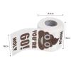 60th Birthday Gifts for Women Men, Funny Toilet Paper Happy Prank Toilet Roll, Gag Novelty Bday Present for Him, 60th Birthday Decorations for Friend, Bathroom Birthday Party, 3 Layers view 2