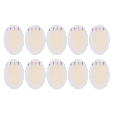 10Pcs Blister Plasters, Gel Blister Pad, Soft Skin Friendly Reduce Friction Stickers for Heels Toes, Portable Cushion for Fingers, Ankles (55mm x 37mm)