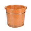 JIABAOCA Foot Barrel,Massage Wood Bath Bucket,Handmade,footbaths Smooth Surface,Bathroom Accessories (Color : A) charitable view 1