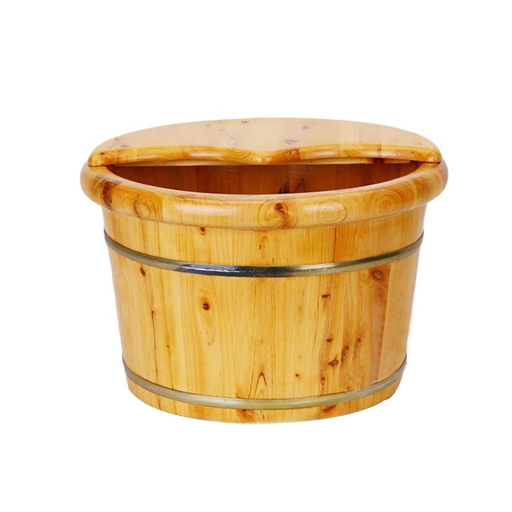 JIABAOCA Foot Barrel,Massage Wood Bath Bucket,Handmade,footbaths Smooth Surface,Bathroom Accessories (Color : B) charitable