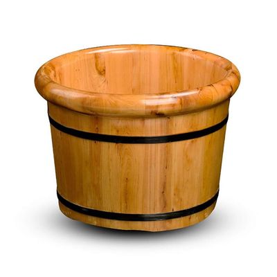 JIABAOCA Foot Barrel,Massage Wood Bath Bucket,Handmade,footbaths Smooth Surface,Bathroom Accessories (Color : A) charitable