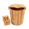 JIABAOCA Foot Spa Wooden Barrel Foot Basin for Adults,Foot Bath Spa Tub,Foot Tub for Soaking Feet,Foot Soak Bucket,Wood Bucket for Pedicure (Size : A) charitable view 1