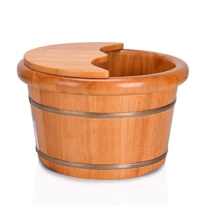 JIABAOCA Foot Barrel,Massage Wood Bath Bucket,Handmade,footbaths Smooth Surface,Bathroom Accessories (Color : B) charitable
