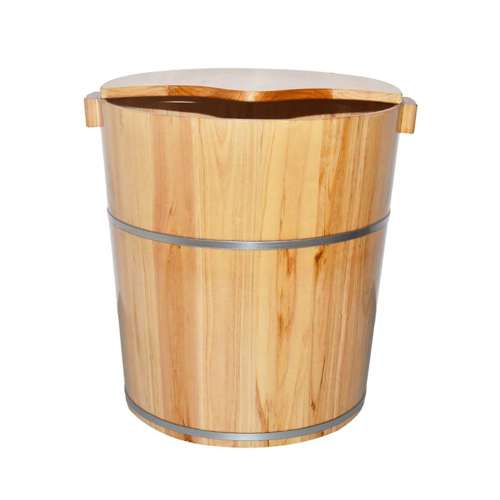 JIABAOCA Foot Barrel,Massage Wood Bath Bucket,Handmade,footbaths Smooth Surface,Bathroom Accessories (Color : B) charitable