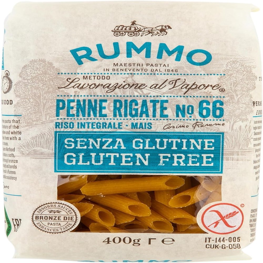 Rummo Premium Italian No.66 GLUTEN FREE Penne 400gm (Pack of 6)